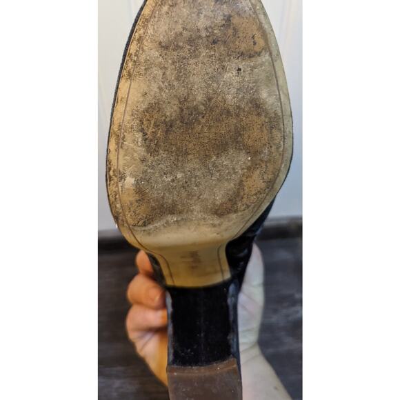 Sam Edelman Women's Calveta Blue Sapphire Gray Velvet Booties Size 9.5 - Picture 5 of 7